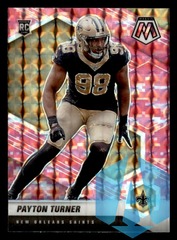2021 Panini Mosaic Payton Turner #352 Camo Pink RC New Orleans Saints